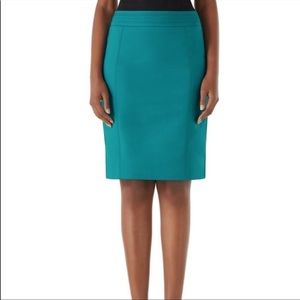 White House Black Market Perform Form Pencil Skirt in Teal